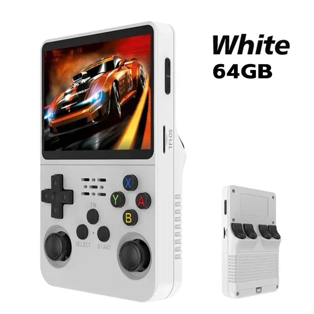 R36S Retro Handheld Video Game Console Linux System 3.5-inch IPS Screen Mini Portable Handheld Video Player 64GB 15000 Games