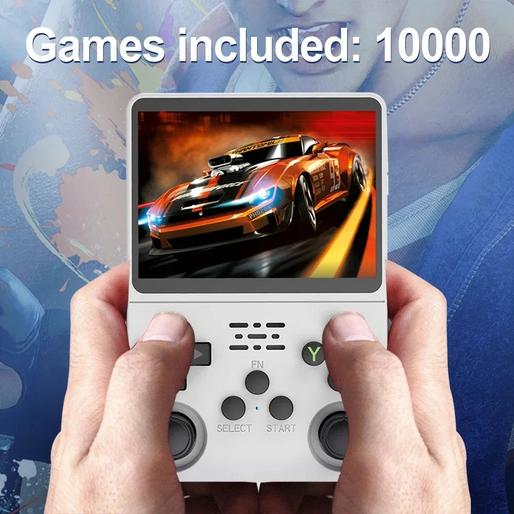 R36S Retro Handheld Video Game Console Linux System 3.5-inch IPS Screen Mini Portable Handheld Video Player 64GB 15000 Games